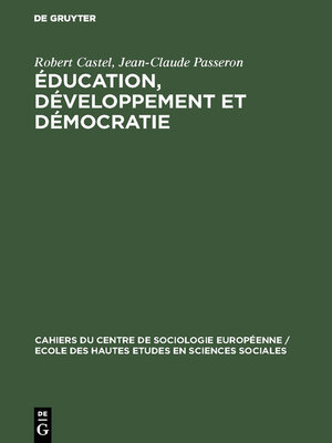 cover image of Éducation, développement et démocratie